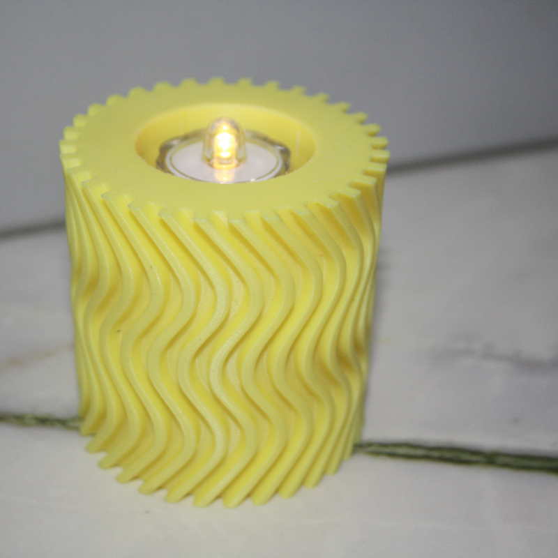 waxinelicht houder met twisted vorm